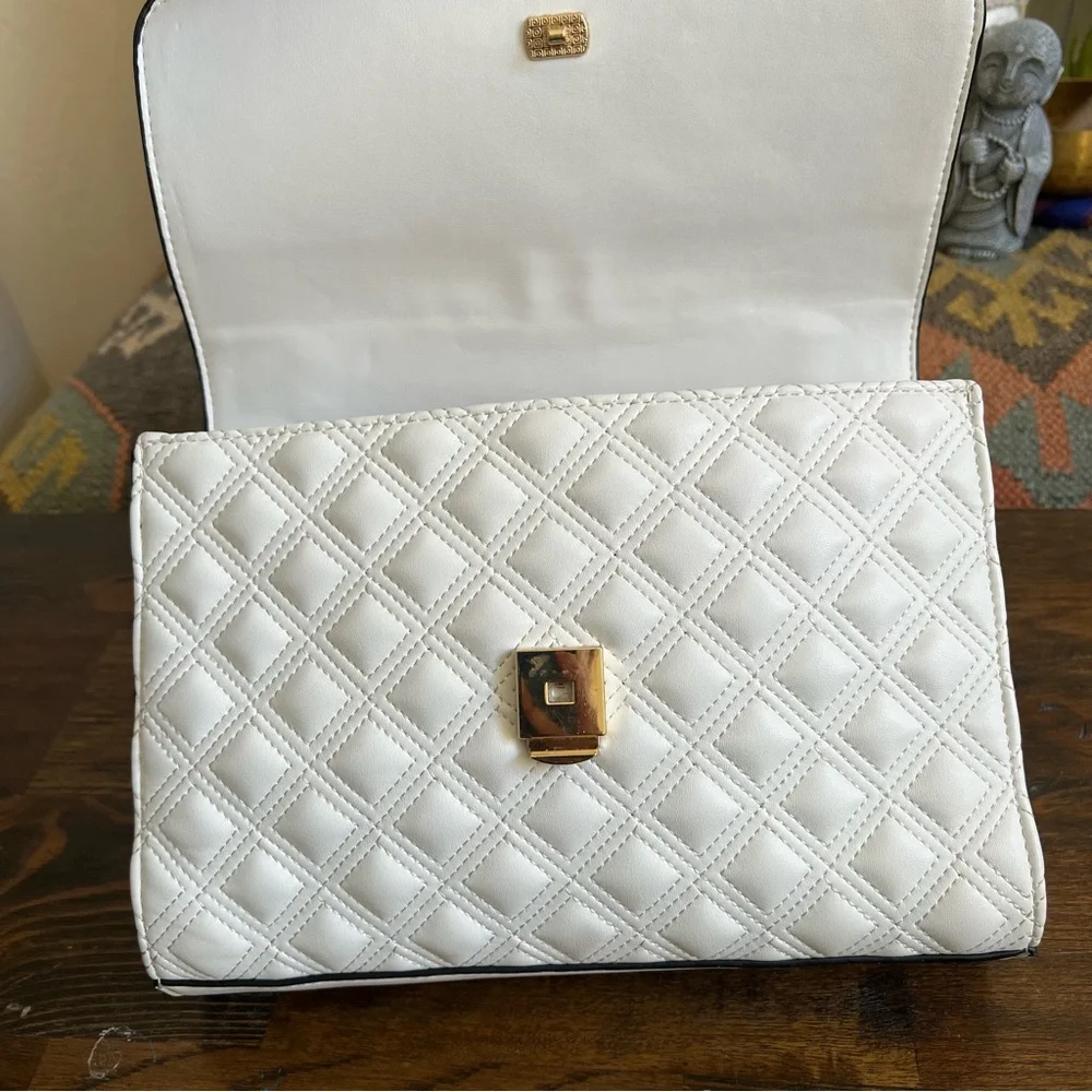 ❗️SOLD ❗️Tory Burch Fleming White Leather Flap Chain Convertible ShoulderBag - Picture 4 of 17